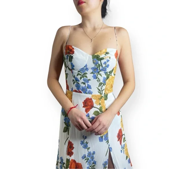 Reformation Juliette Formosa Floral Print Midi Dress Size 4 - Picture 6 of 16
